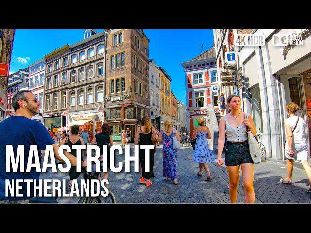 Maastricht The Historic City Centre -  Netherlands [4K HDR] Walking Tour