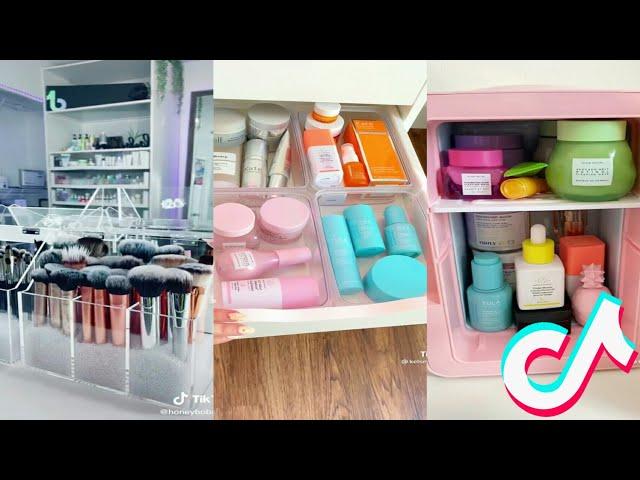 Organizing Makeup and Skincare ASMR || Best Aesthetic Tiktok