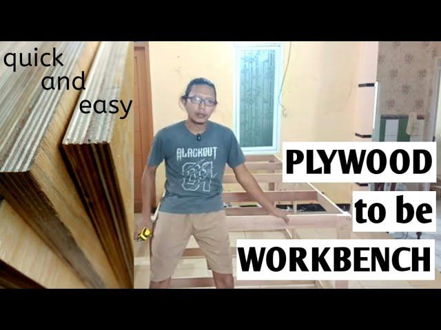 Make A Cheap Workbench From Plywood! @AherCraft