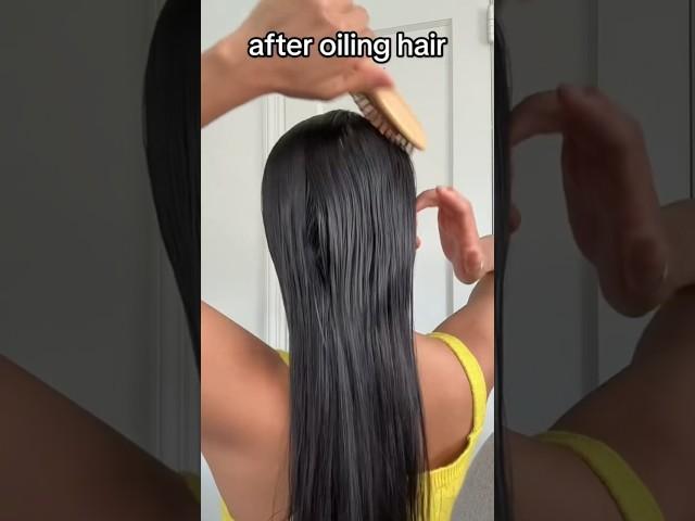 One of my oiling secrets for gorgeous hair | hair growth tips #shortsyoutube #hairgrowth