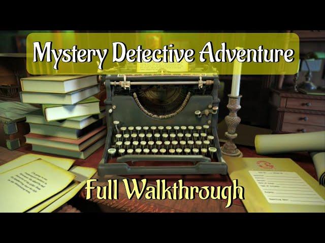 Let's Play - Mystery Detective Adventure - Full Walkthrough