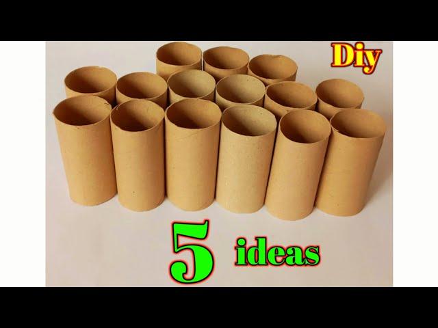 5 awesome ideas that you can do with tissue paper rolls! Great recycling idea