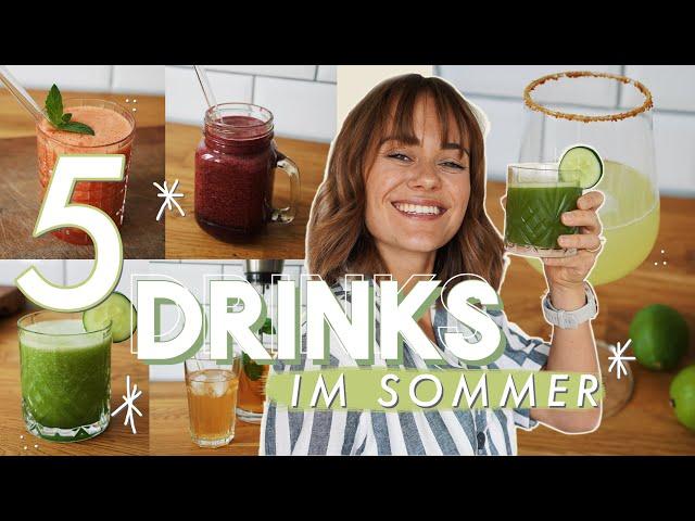 5 schnelle & erfrischende Getränke im Sommer - Rezepte ohne Alkohol!