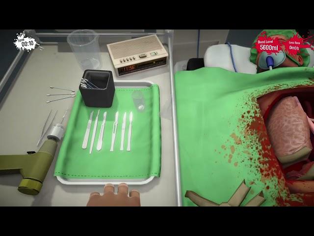 Surgeon Simulator A&E (Steam) Perfect 5600ml Heart Transplant World Record (00:25.974)