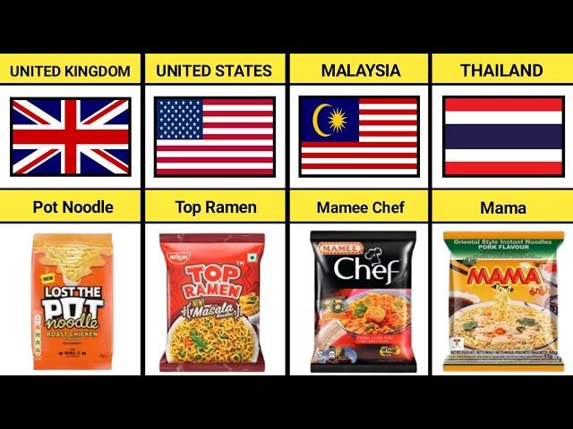 Noodles Form Different Countries | pure data comparison ||