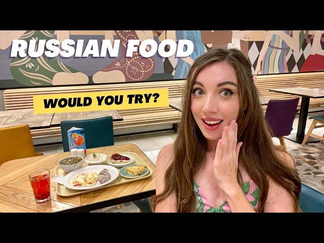 Is RUSSIAN FOOD tasty?? Visiting fancy canteen in Moscow! 