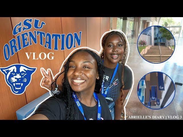 Come with me to my COLLEGE ORIENTATION! (GSU Edition) | vlog 2 | Abrielle 