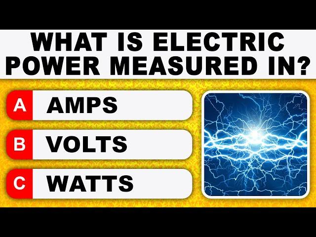 What is Electric Power Measured In? Test Your General Knowledge 2022 | Trivia Quiz Game Round 15