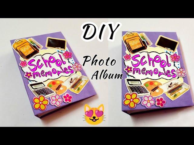 DIY photo album|| How to make photo album for a school project  scrapbook ideas