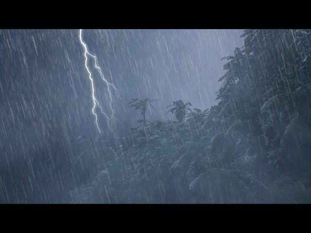 Rain Sounds For Sleeping - 99% Instantly Fall Asleep With Rain And Thunder Sound At Night