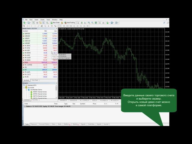 Как открыть Демо-счет на торговой платформе MetaTrader4 | IFC Markets