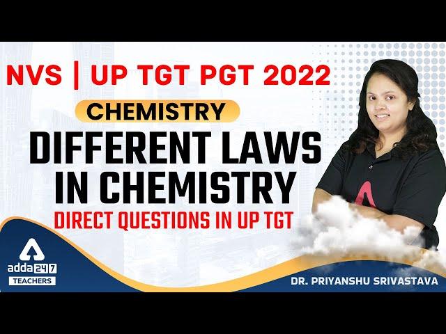 NVS/UP TGT Chemistry | TGT Chemistry| Different Laws in Chemistry | By Dr. Priyanshu Srivastava
