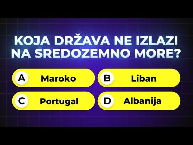 Znaš li odgovore na ovih 20 PITANJA iz GEOGRAFIJE? - TEST OPĆEG ZNANJA