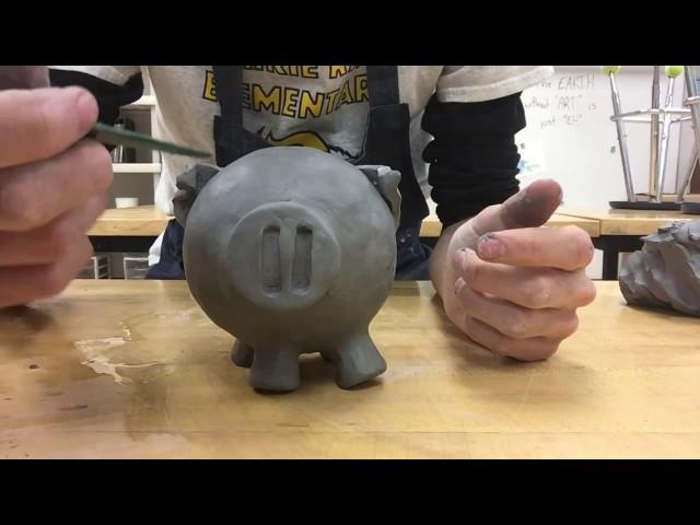 How to make a Clay Piggy Bank