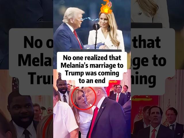 No one realized the Trump marriage was coming to an end. -1 #shorts#trump#melania#celebrity#actor