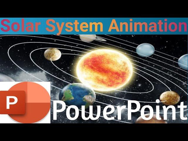 Solar System Animation in PowerPoint || How to Create Solar System Animation in PowerPoint in Urdu