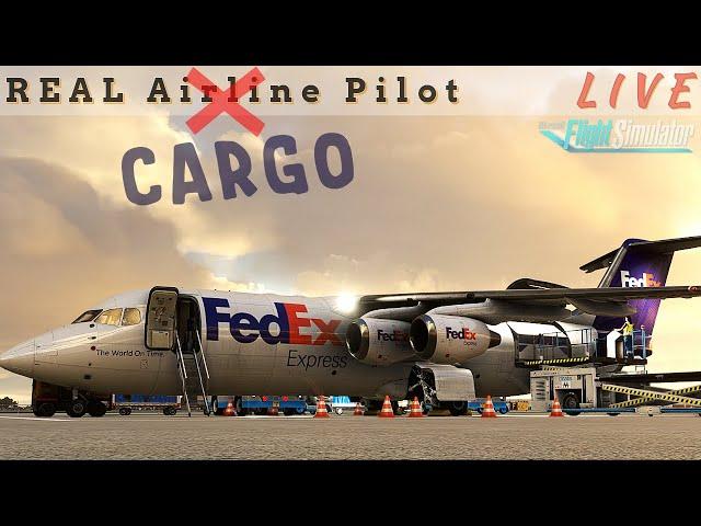 You wana be a Freight DAWG?! | Real AIRLINE Captain | BAE-146 CARGO | #msfs2020 #justflight #bae146