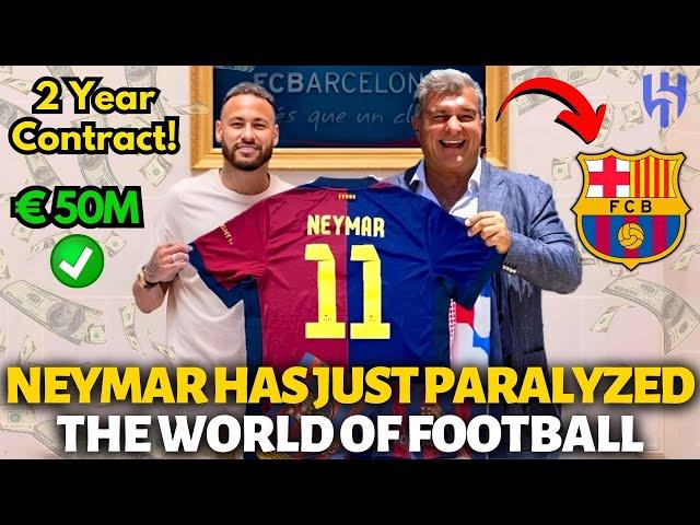 URGENT! NEYMAR HAS JUST PARALYZED THE WORLD OF FOOTBALL! A BIG UNEXPECTED SURPRISE! BARCELONA NEWS!