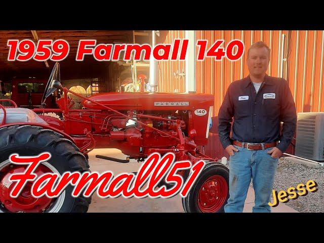 1959 Farmall 140 Restored by Jesse #farmall51 #farmall140