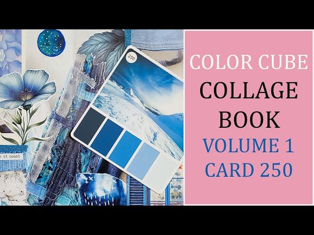 Color Cube Collage Art - Step by Step Collage Art - Collage Art Book - Collage Tutorial