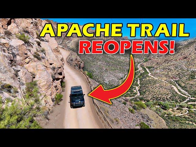 100 Year Old Road Finally REOPENS! - Apache Trail, Arizona "Fish Creek Hill"