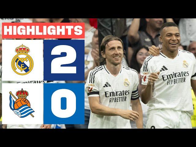 REAL MADRID 2 - 0 REAL SOCIEDAD I HIGHLIGHTS LALIGA EA SPORTS