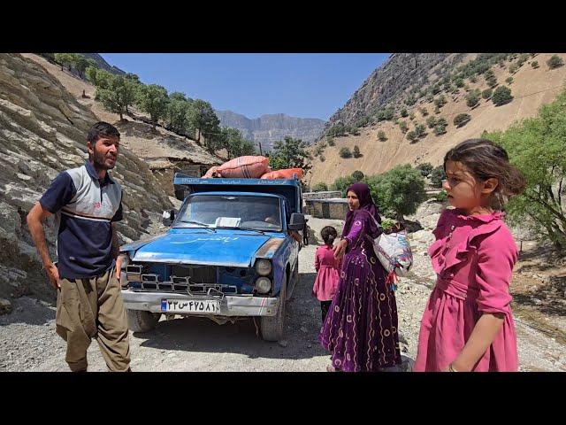 Collecting and transporting farm produce to a rural home by Atabak and Shahin