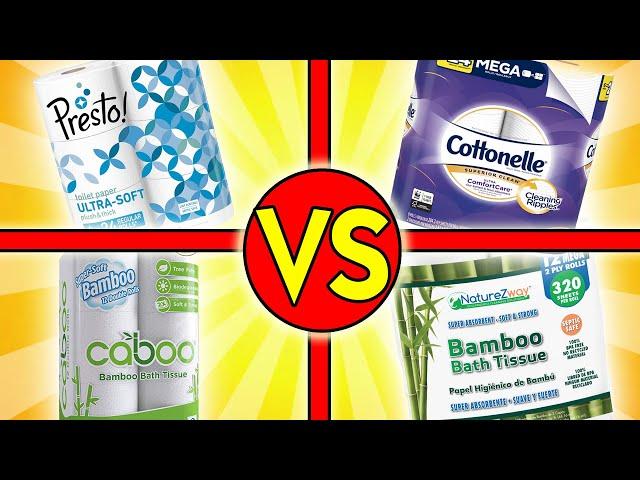 TOILET PAPER TEST | Presto VS Cottonelle VS Caboo VS NatureZWay