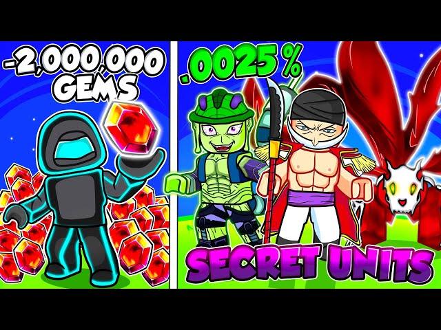 What It Takes To Obtain A Secret Unit In Roblox Anime Tower Defense