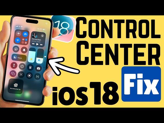 How to Fix Control Center Not Working on iPhone 16, 15, 14, 13, 12, 11 Series (iOS 18)