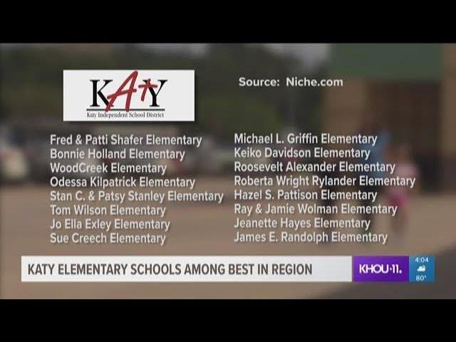 Katy elementary schools ranked among best in region