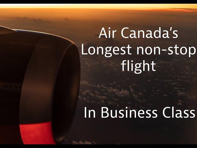 InFlight Review - Air Canada Non-Stop to Melbourne in Business Class