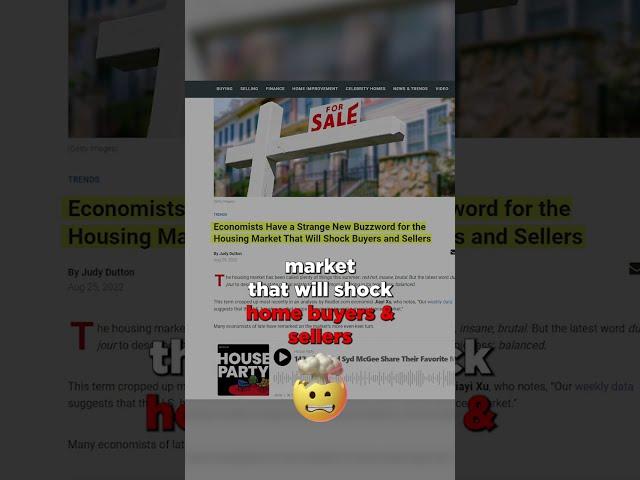 What is a BALANCED Housing Market?