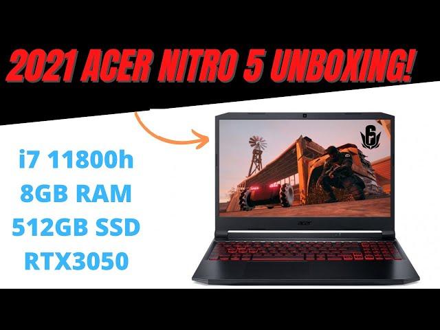 Acer Nitro 5 Unboxing i7 RTX3050 Varient (2021 model)