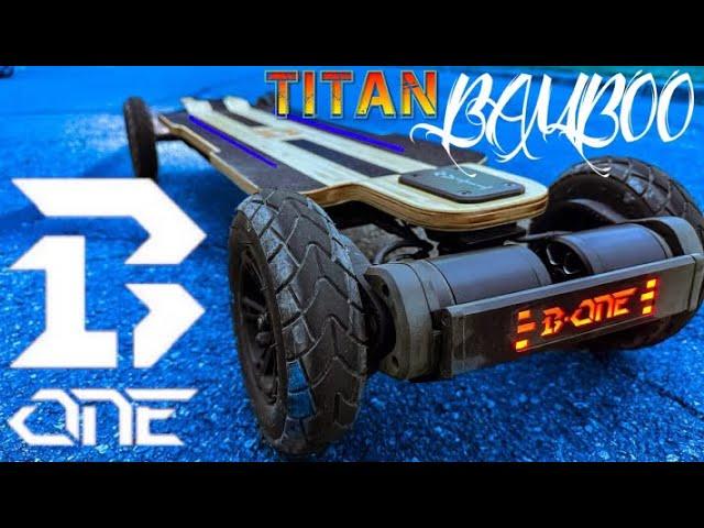 B-ONE TITAN BAMBOO electric skateboard review