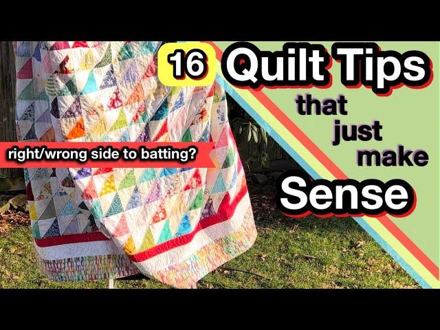 16 Quilting Tips That Make Sense 