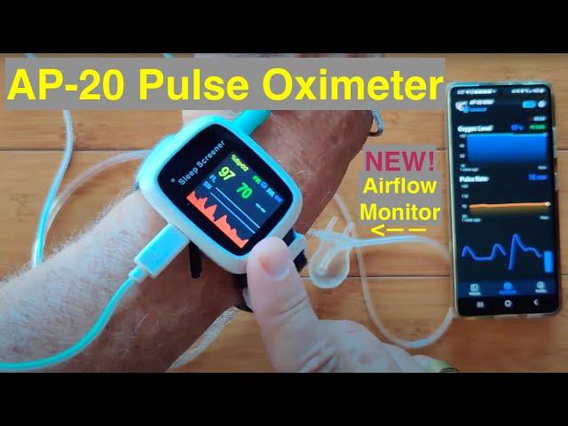 Vibeat AP-20 Wrist Pulse Oximeter and Oral-Nasal Airflow Sleep Disturbance Screener: Unbox& 1st Look