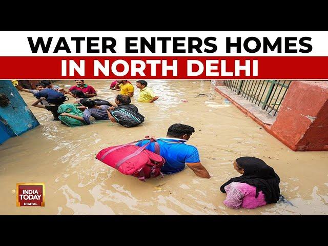 Video: Water Enters Homes, Floods Streets In Delhi's Bawana After Canal Breach | India Today