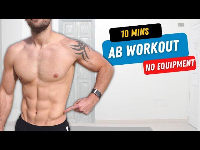 10 MINUTE ABS | No Equipment SIX PACK Workout at Home