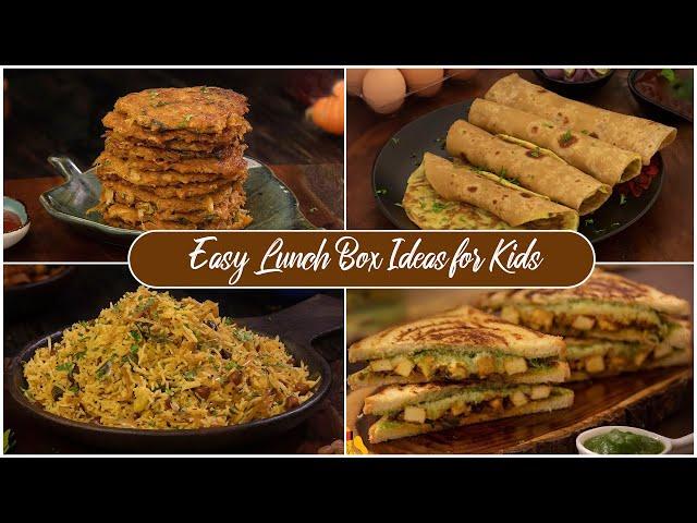 Easy Lunch Box Recipes for Kids | School Lunch Box Ideas | School Tiffin Recipes for kids