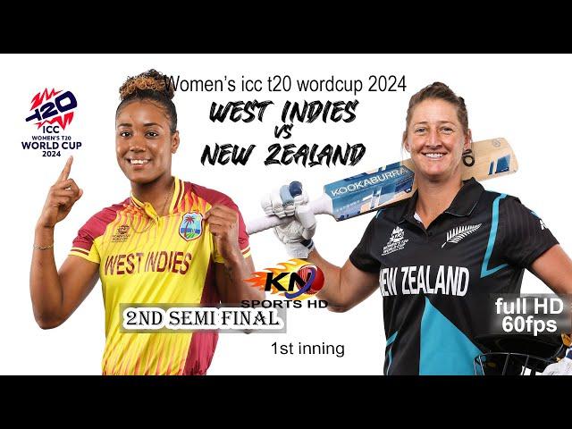 WI-W vs NZ-W icc women t20, 2024 highlights part i, 1st Inning HD 60fps