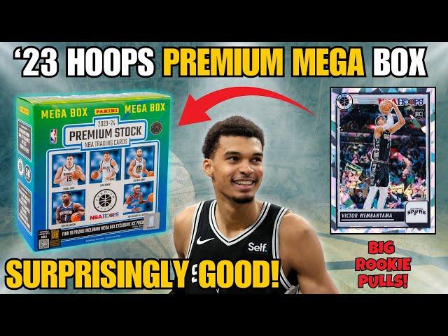 BIG ROOKIE PULLS! PRODUCT REVIEW: 2023-24 Panini Hoops Premium Stock Mega Box