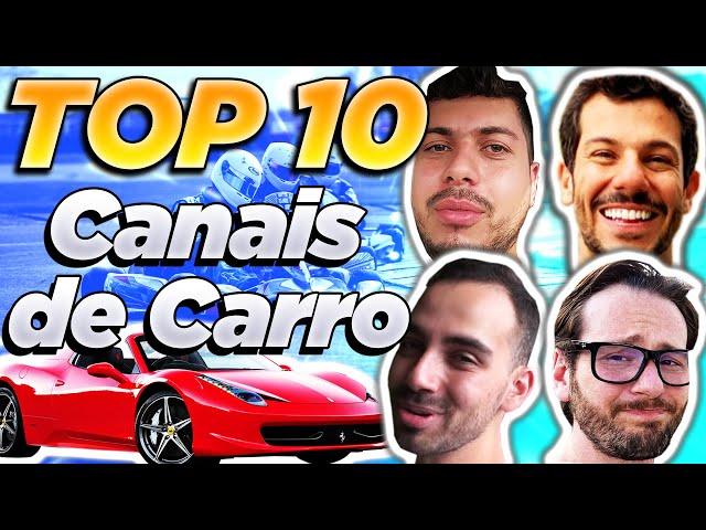 Os 10 Melhores CANAIS sobre CARROS do Youtube