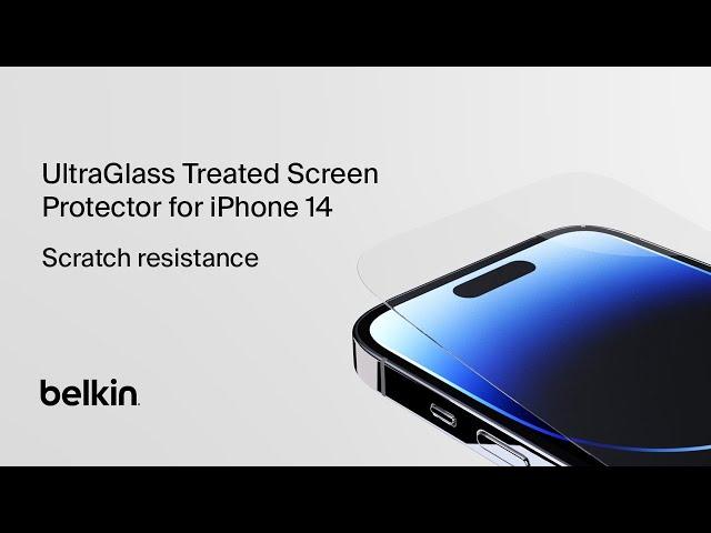 UltraGlass Treated Screen Protector for iPhone 14 – Scratch resistance