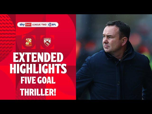 FIVE GOAL THRILLER! | Morecambe v Swindon Town extended highlights