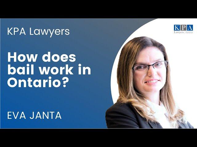 How does bail work in criminal court in Ontario?