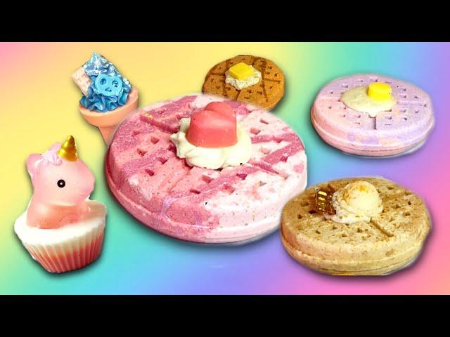 TRYING WAFFLE BATHBOMBS FROM NECTAR BATH TREATS!