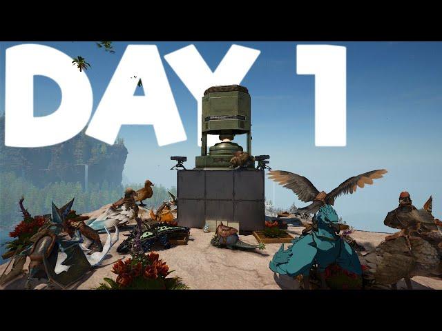 Day 1 On ARK ASCENDED CENTER - ARK SMALL TRIBES #1