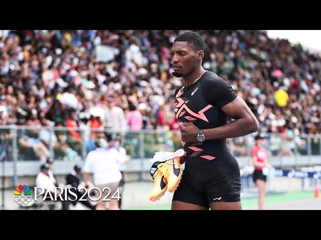 Fred Kerley's awkward DNS opens door for Udodi Onwuzurike in 100m at the NYC Grand Prix | NBC Sports