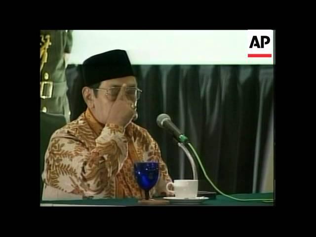 INDONESIA: NEW PRESIDENT ABDURRAHMAN WAHID SPEECH